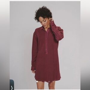 NWT The Normal Brand Vintage Thermal Shirt Dress Women’s size L MSRP $98